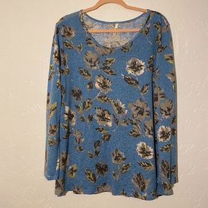 42pops boat neck sweater blouse, size 2X.
